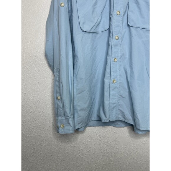 NWT EXOFFICIO Air Strip LS Vented Shirt Sz M Blue UPF 30 Quick Dry Lite Weight - Picture 4 of 16